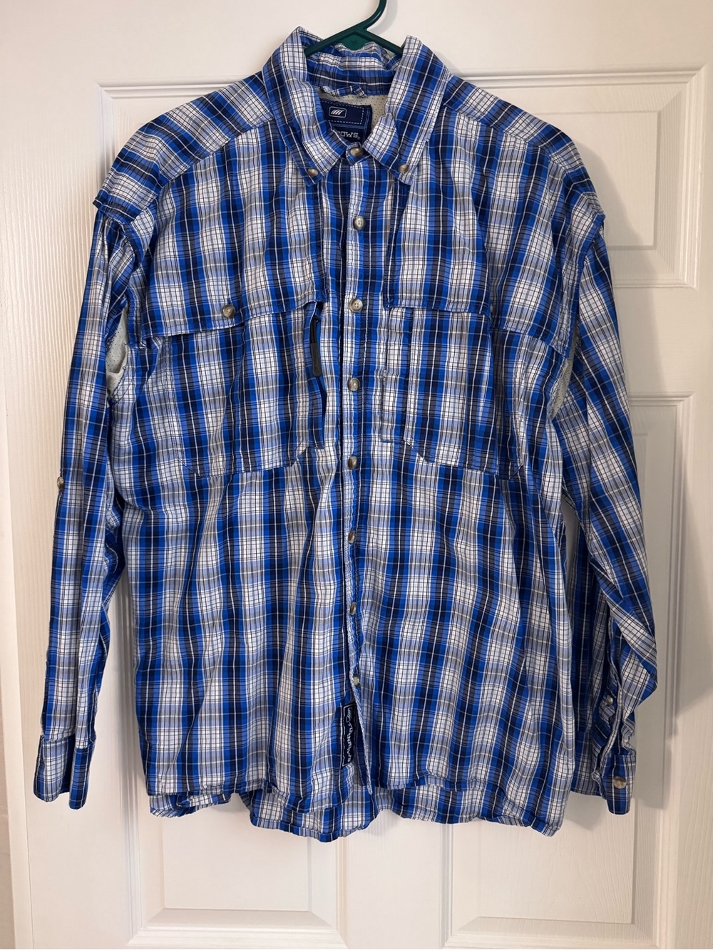 Croft & Barrow Blue Plaid Button-Down Shirt